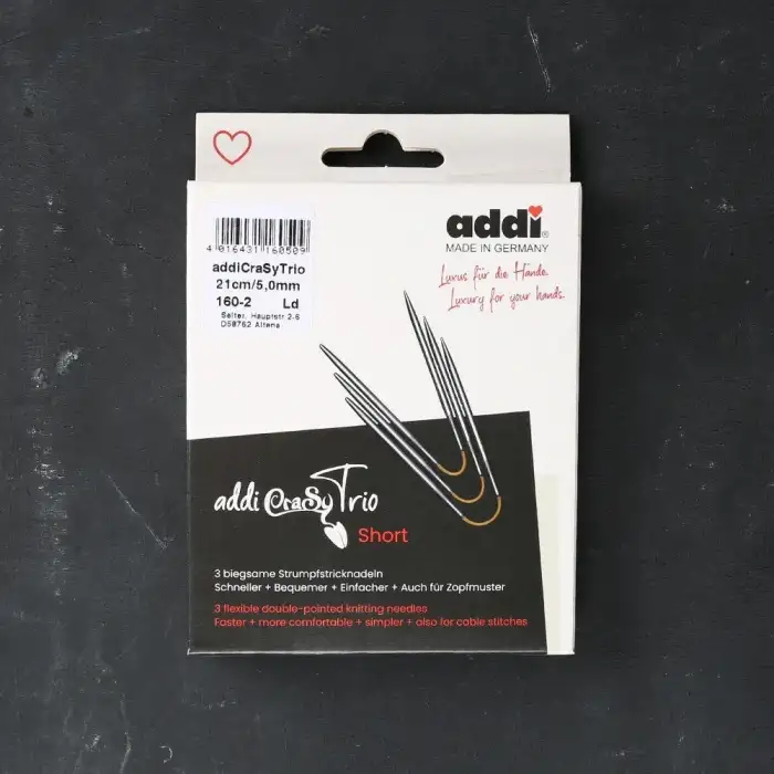 Addi CrasyTrio 3 lü 5 Mm 21 Cm Misinalı Çorap Şişi