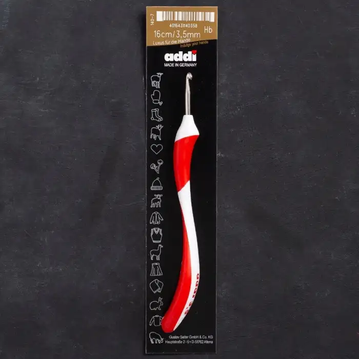 Addi Swing 3,5mm 16cm Kırmızı Ergonomik Yün Tığ -