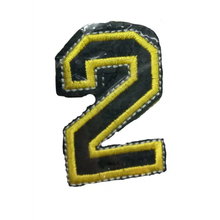 Aplike Ütü İle Yapışan 2 Rakamı Arma 2x4 cm