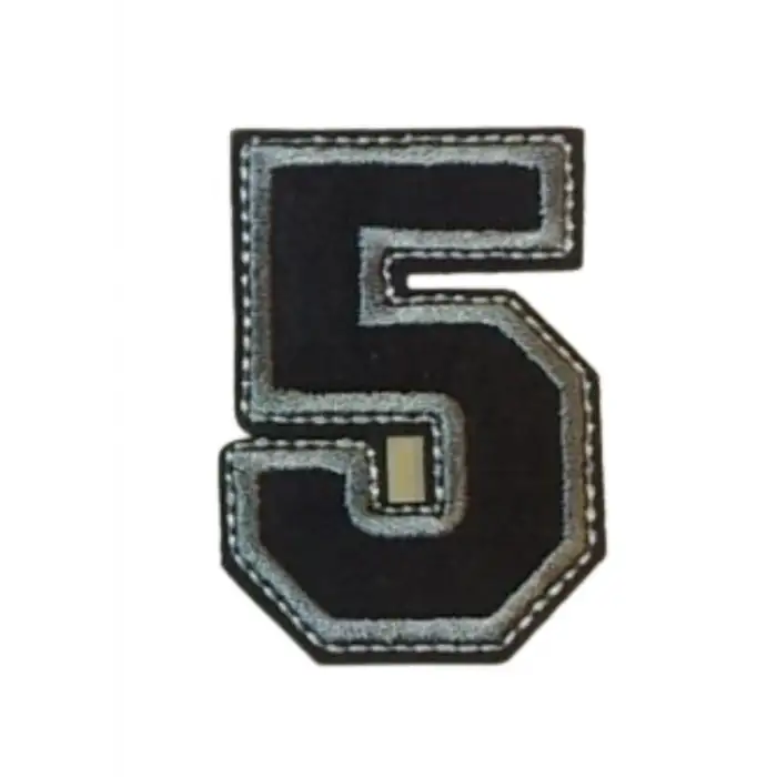 Aplike Ütü İle Yapışan 5  Rakamı  Arma 4x4 cm