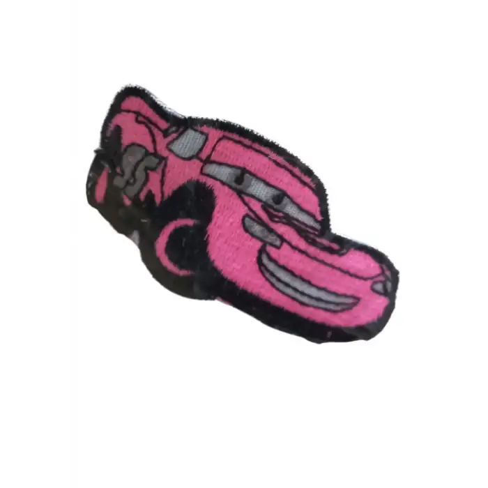 Aplike Ütü İle Yapışan Araba Pembe 95 Yazılı Arma 3x3 cm