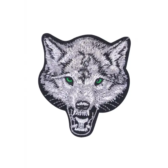 Aplike Ütü İle Yapışan Kurt Yeşilgöz Arma 7x6 cm
