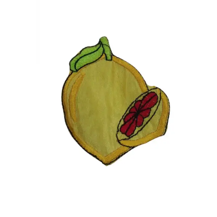 Aplike Ütü İle Yapışan Limon Desen