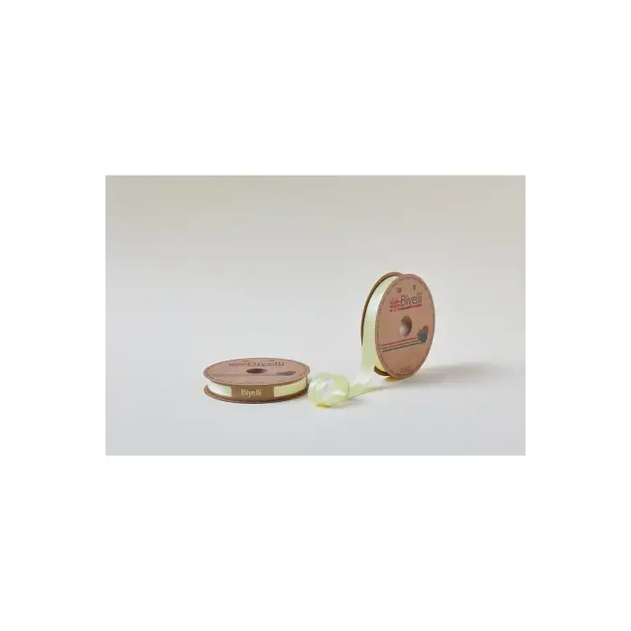 Biye Saten Katlı 006 Sarı 2 cm 25 Metre %100 Polyester