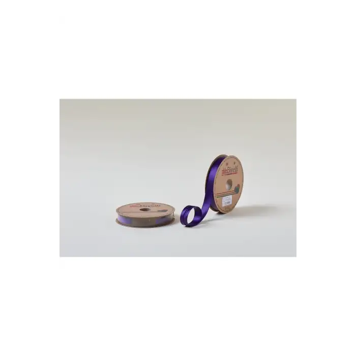 Biye Saten Katlı 019 Koyu Mor 2 cm 25 Metre %100 Polyester