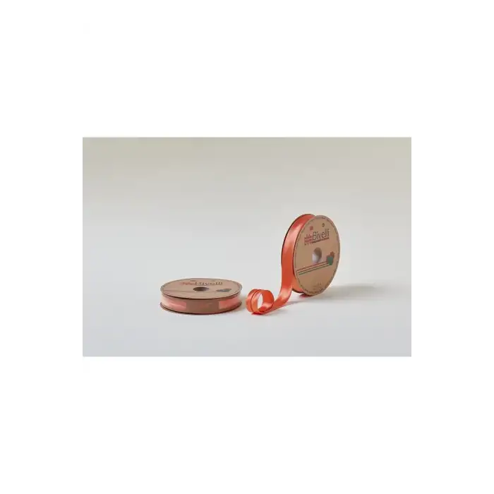 Biye Saten Katlı 028 Turuncu 2 cm 25 Metre %100 Polyester
