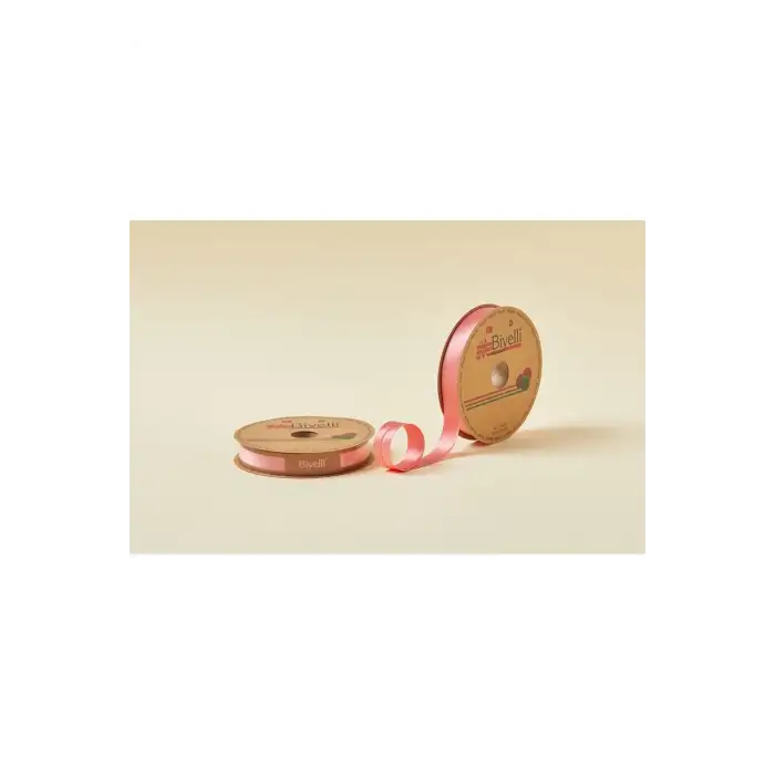 Biye Saten Katlı 063 Mercan 2 cm 25 Metre %100 Polyester