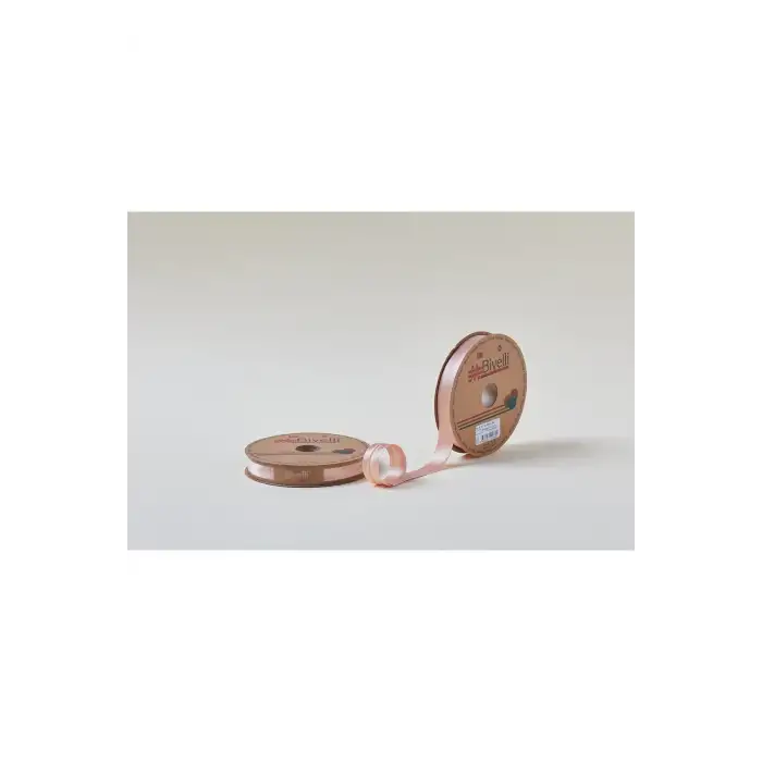 Biye Saten Katlı 065 Somon 2 cm 25 Metre %100 Polyester