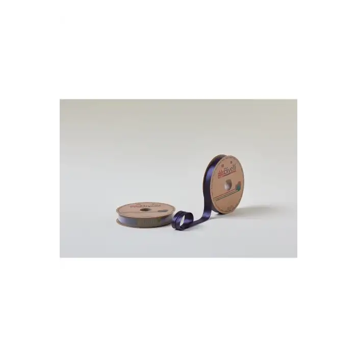 Biye Saten Katlı 071 Koyu Füme 2 cm 25 Metre %100 Polyester