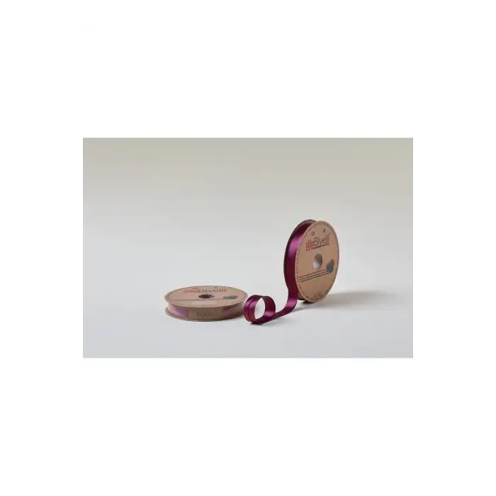 Biye Saten Katlı 075 Mürdüm 2 cm 25 Metre %100 Polyester