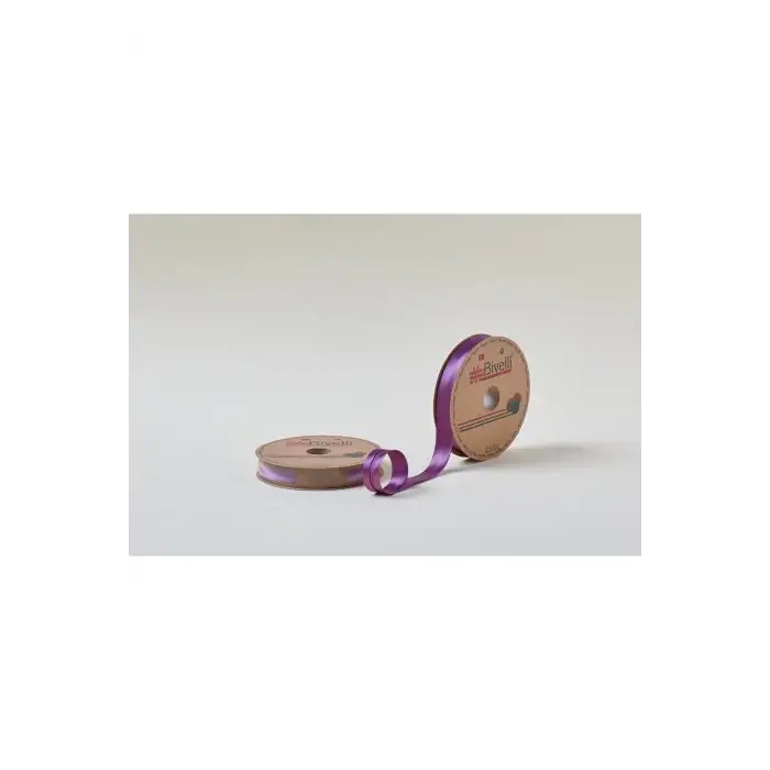 Biye Saten Katlı 083 Mürdüm 2 cm 25 Metre %100 Polyester