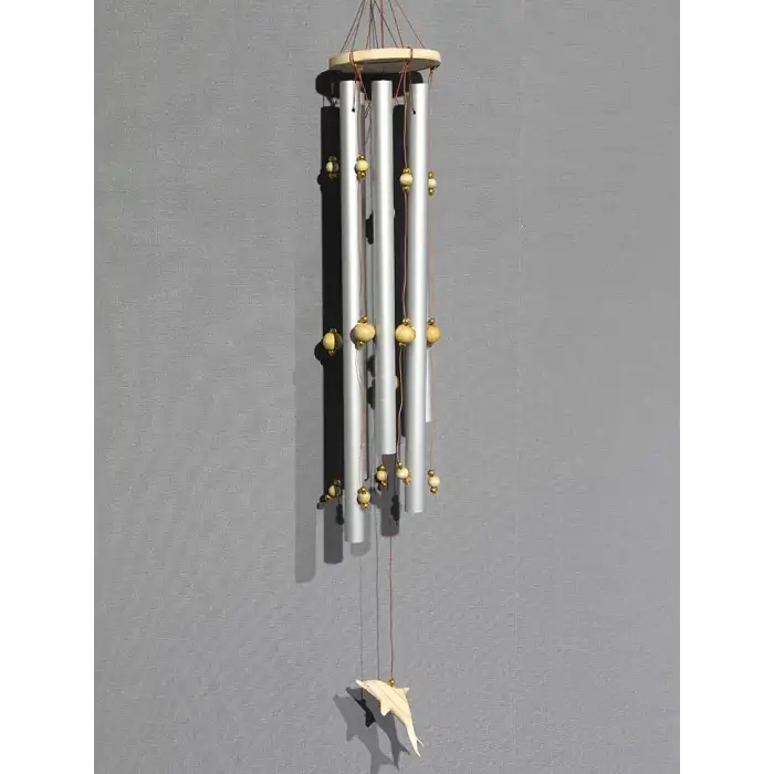 Boncuklu Metal Rüzgar Çanı 3dıarta-28