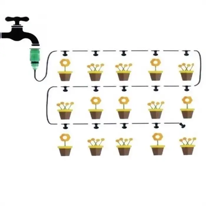 New 10 Metre Kendin Yap Balkon Veranda Çardak Kamelya Sulama Serinletme ve Nemlendirme Sistemi