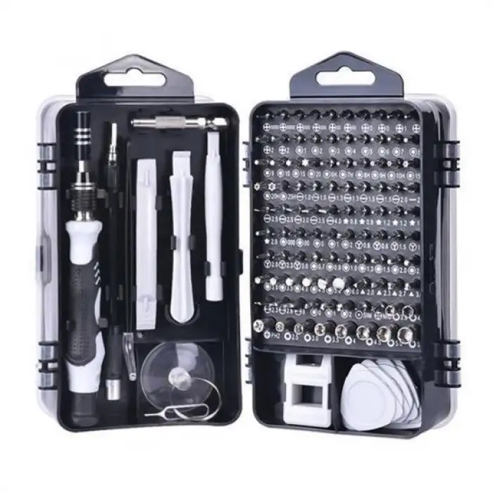 New 115 in 1 Hassas Tornavida Onarım Alet Manyetik Sürücü Kitli Elektronik Hassas Tornavida Seti