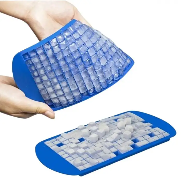 New 160lı Mini Küp Şekilli Silikon Buzluk, Sunum Buzluk