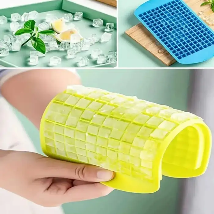 New 160lı Mini Küp Şekilli Silikon Buzluk, Sunum Buzluk