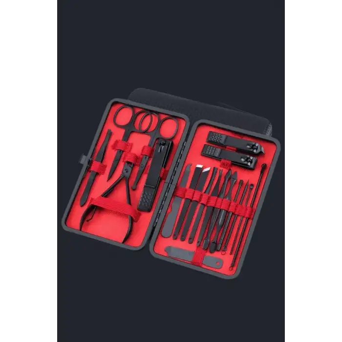 New 18 Parça Çanta Tipi Manikür Pedikür Tırnak Bakım Seti