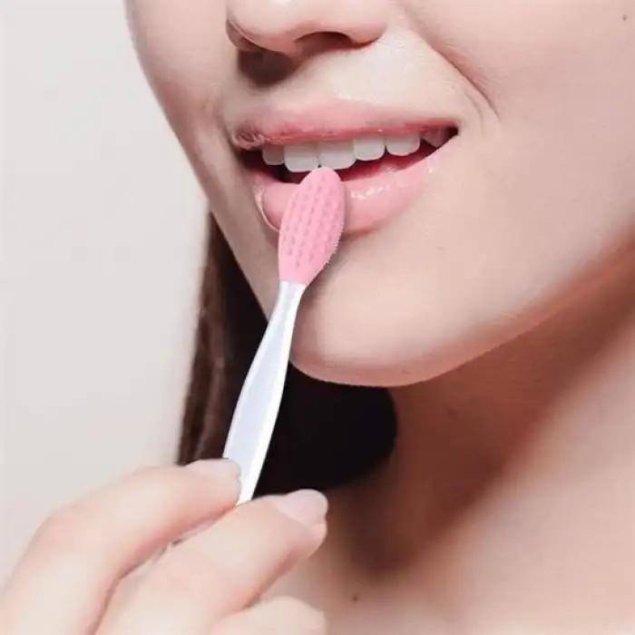 New 2 Adet Dudak Fırçası Peeling Etkili Gözenek  Siyah Nokta Temizleyici Akne Giderici Çift Yönl