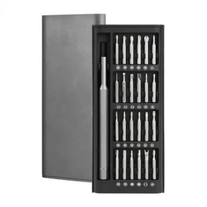 New 25 Parça 24 farklı uçlu Mıknatıslı 25 in 1  Tornavida Seti
