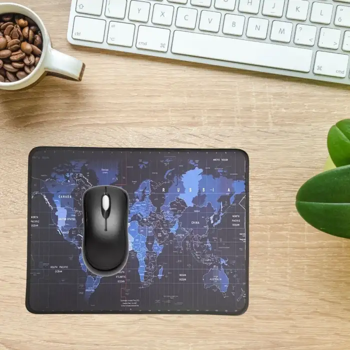 New 25x32 cm Küçük Boy Mouse Pad Dünya Haritası