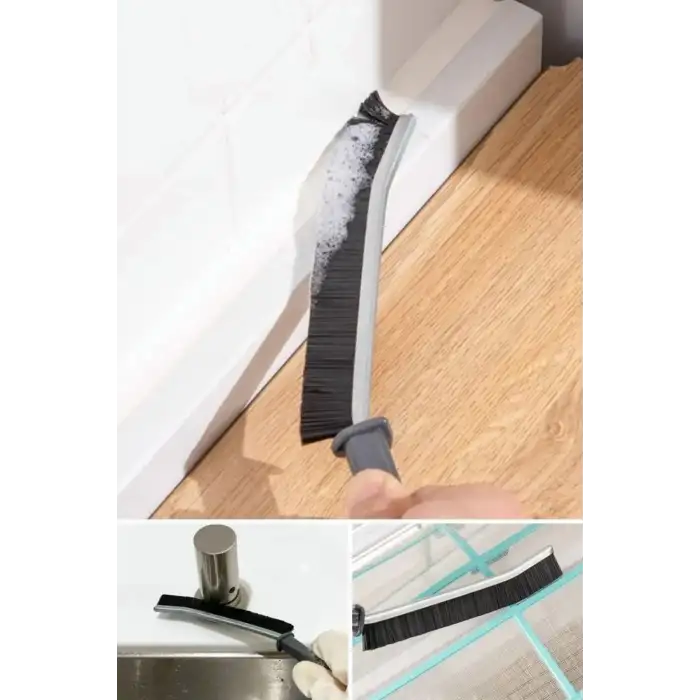 New 2li Çok Amaçlı Multi Ince Temizlik Fırçası Derz Arası Banyo Mutfak Lavabo Detay Temizleme Fırçası