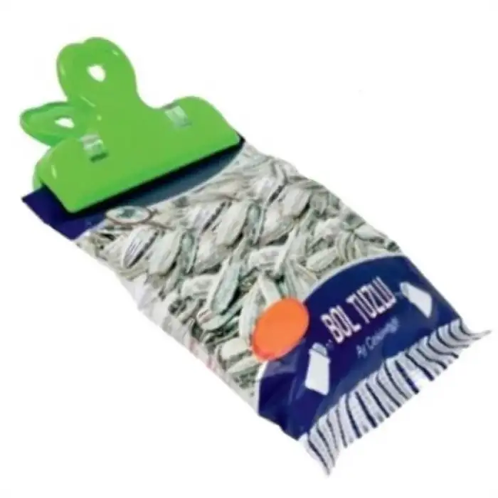 New 2li Pratik Torba Paket Ve Poşet Kapatıcı Kilitli Klips Mandal