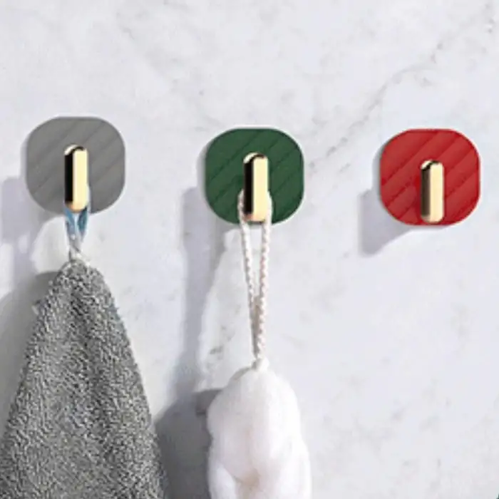 New 2li Yapışkanlı Retro Askılık Dolap Kapak Kulpu Yeşil