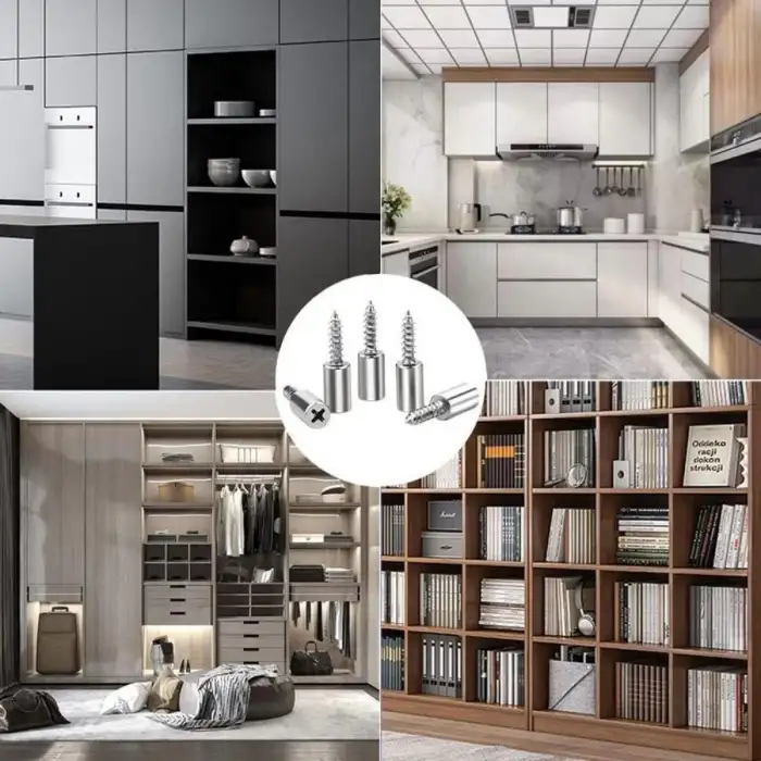 New 30 Adet Dayanıklı Metal Raf Tutucu Raf Pimi