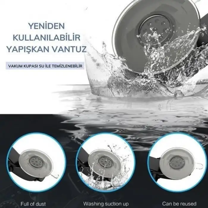 New 360 Derece Dönen Torpido Üstü Uzunluk Ayarlamalı Vantuzlu Teleskopik Araç Telefon Tutucu