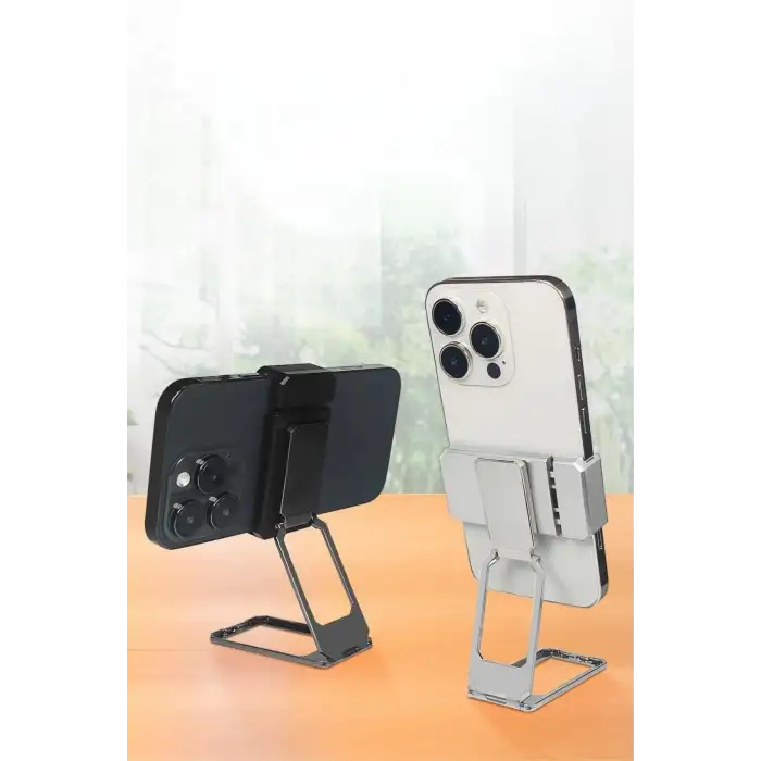 New  360 derece Dönen Tüm Telefon Tipleri İle Uyumlu Metal Telefon Standı Braket