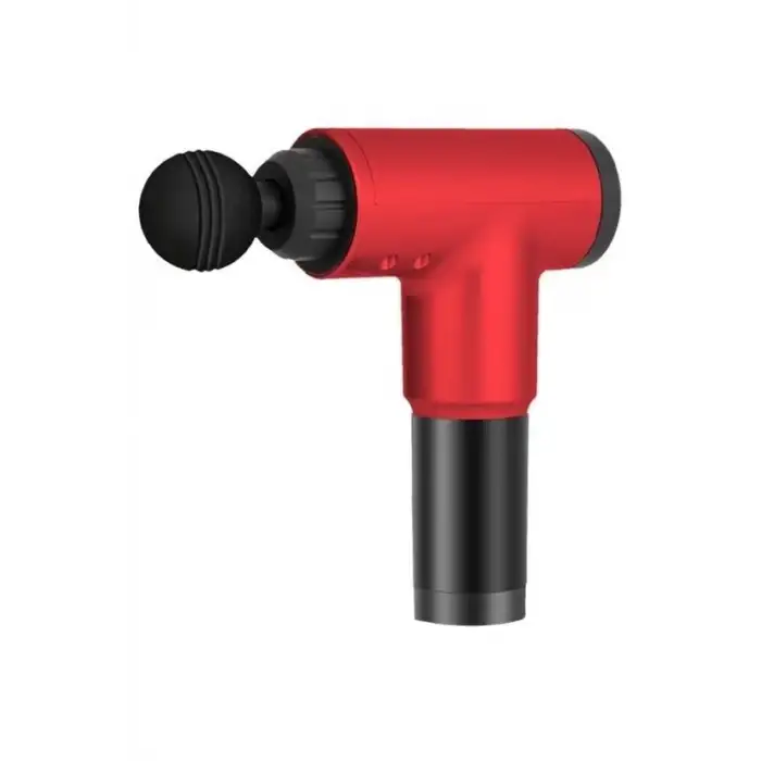 New 4 Başlıklı 6 Seviye Hız Ayarlı Vurmalı Kas Yoğurmalı Titreşimli Masaj Tabancası Aleti