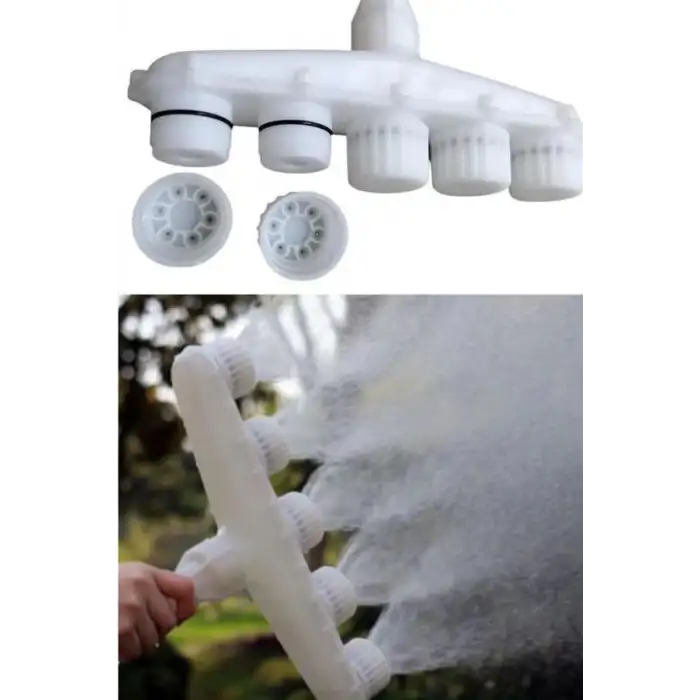 New 5 Kafalı Peyzaj Bahçe Tarla Çim Sulama Başlığı Yüksek Basınçlı Su Püskürtücü Hortum Aparatı