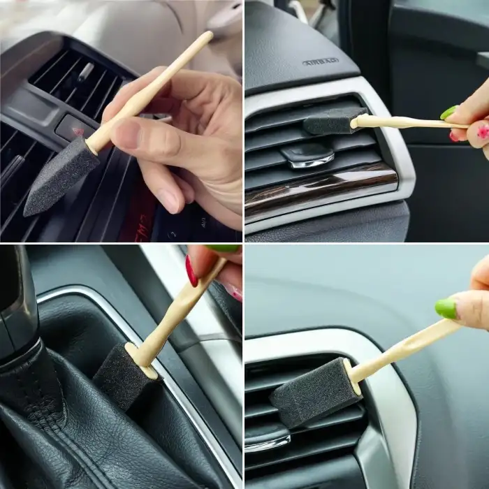 New 5li Araba Havalandırma Temizleme Fırçaları Klima Çıkışları,Toz Alma&Otomobil İçi Detaylı Mini Temizlik Aparatları