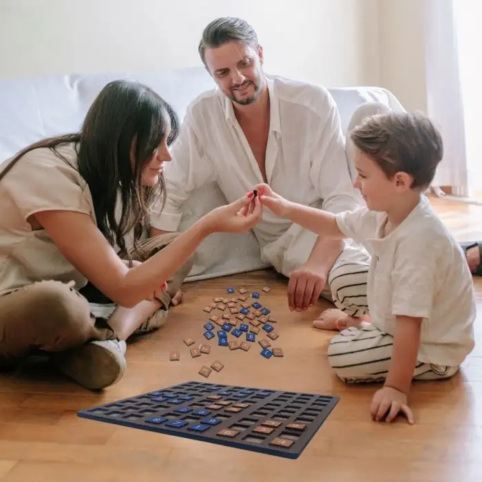 New 9 Bölümlü Ahşap Sudoku Eğitici Oyun Seti