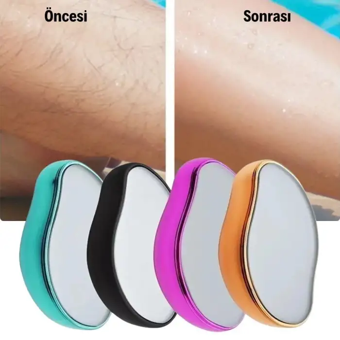 New  Acısız,Ağrısız Manuel Tüy Dökücü Kristal Epilatör Tüy Silgisi Epilasyon