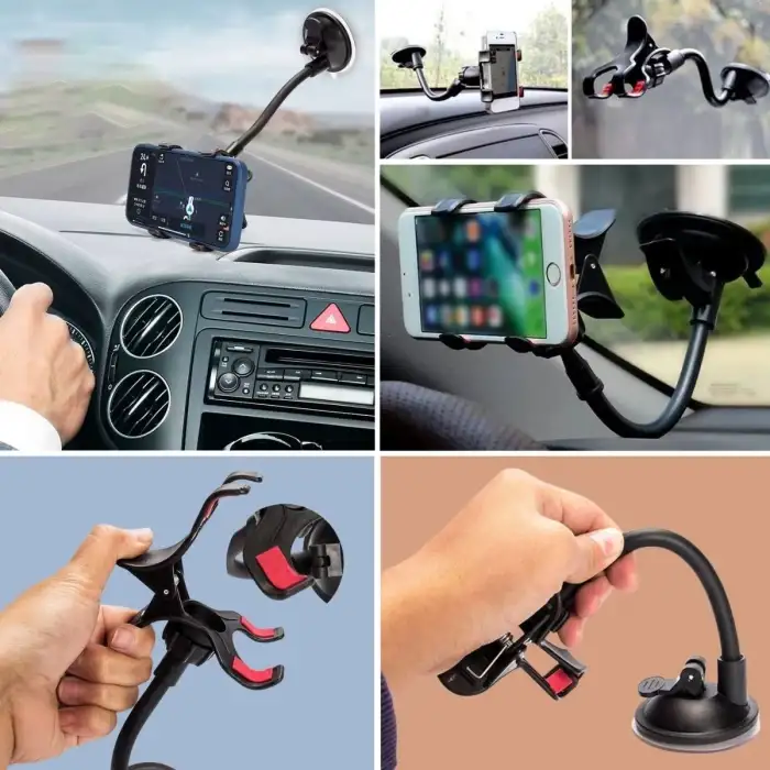 New Akrobat Cama Sabitlenen Güçlü Vakumlu 360 Derece Dönen Tüm Modellere Uyan Oto Telefon Tutucu