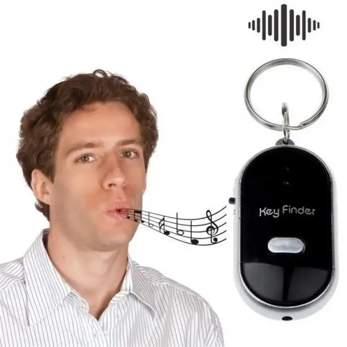 New Anahtar Bulucu Anahtarlık Sese Duyarlı Işıklı Anahtarlık Aparat