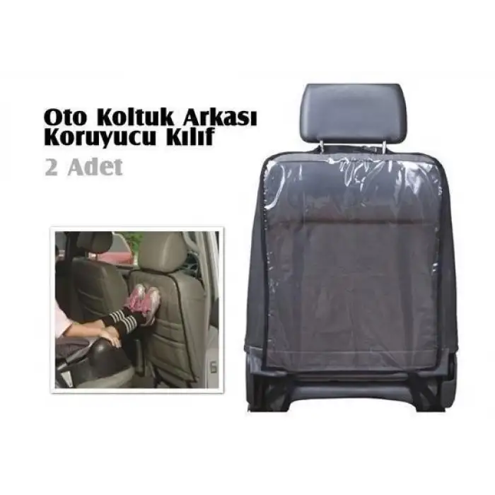 New Araç içi Oto Koltuk Arkası Koruyucu Set Kılıf Ayak İzi Koruma Kılıfı