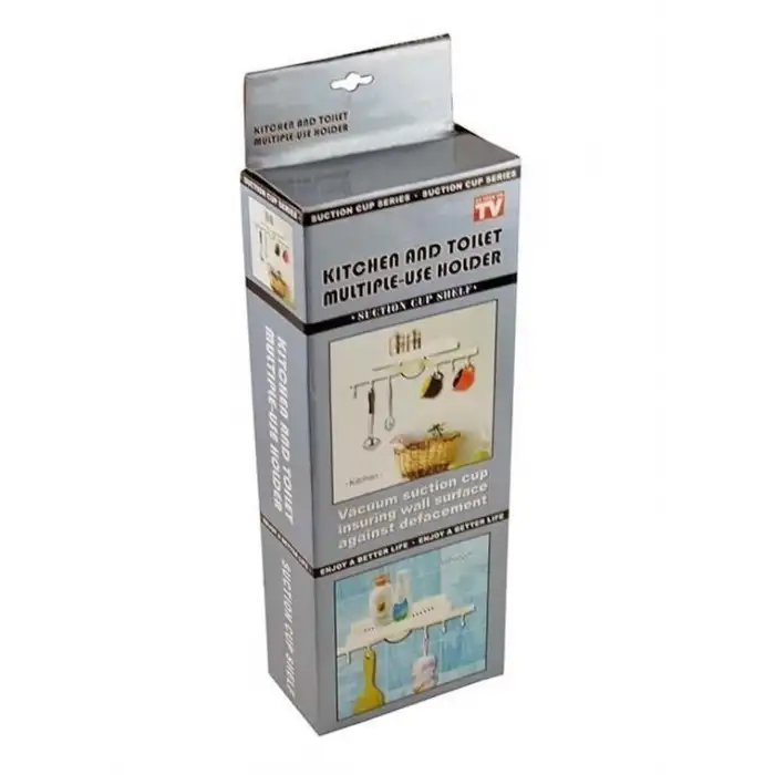 New Askılı Raf Çok Fonksiyonlu Mutfak Banyo Tuvalet Tutacak ve Raf