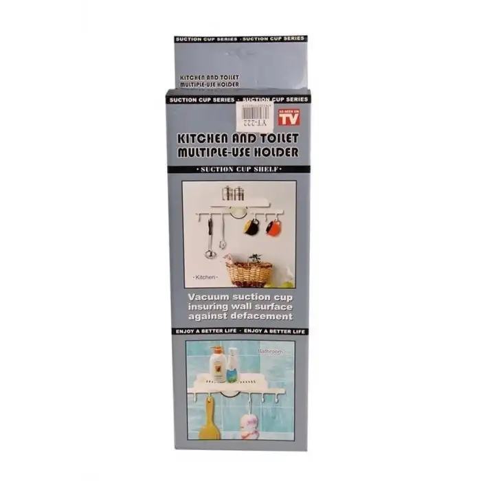 New Askılı Raf Çok Fonksiyonlu Mutfak Banyo Tuvalet Tutacak ve Raf