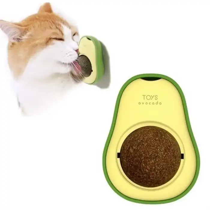 New Avokado Model Yapışkanlı Kedi Oyuncağı Yenilebilir Kedi Nanesi Otu