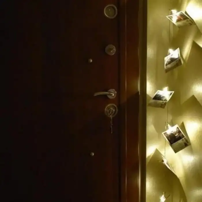 New Bakır Renkli Led Işıklı Fotoğraf Asma Işık Süsleme Mandalları