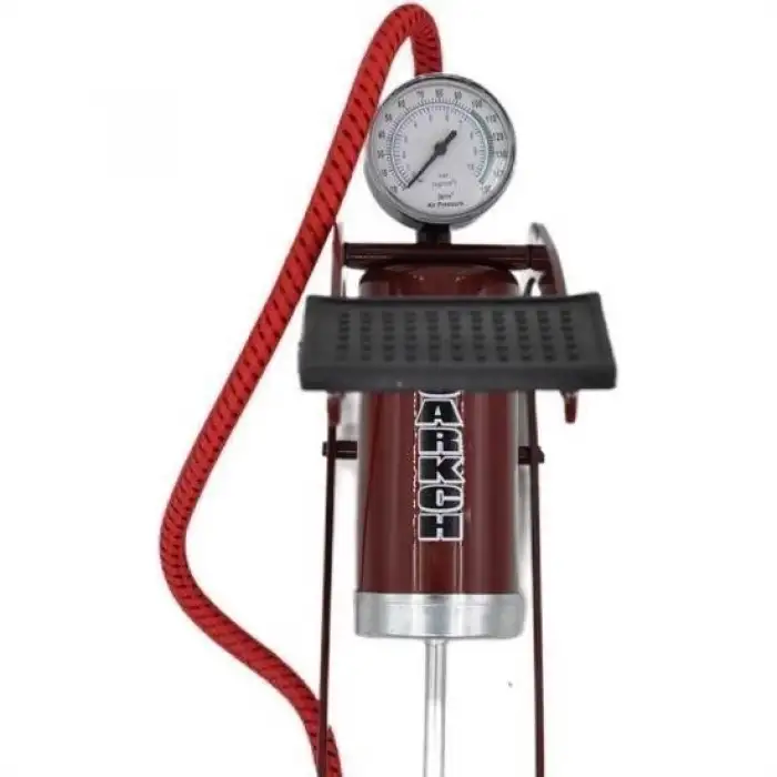 New Basınç Göstergeli Ayak Pompası Araba Bisiklet Motor Lastik Pompası