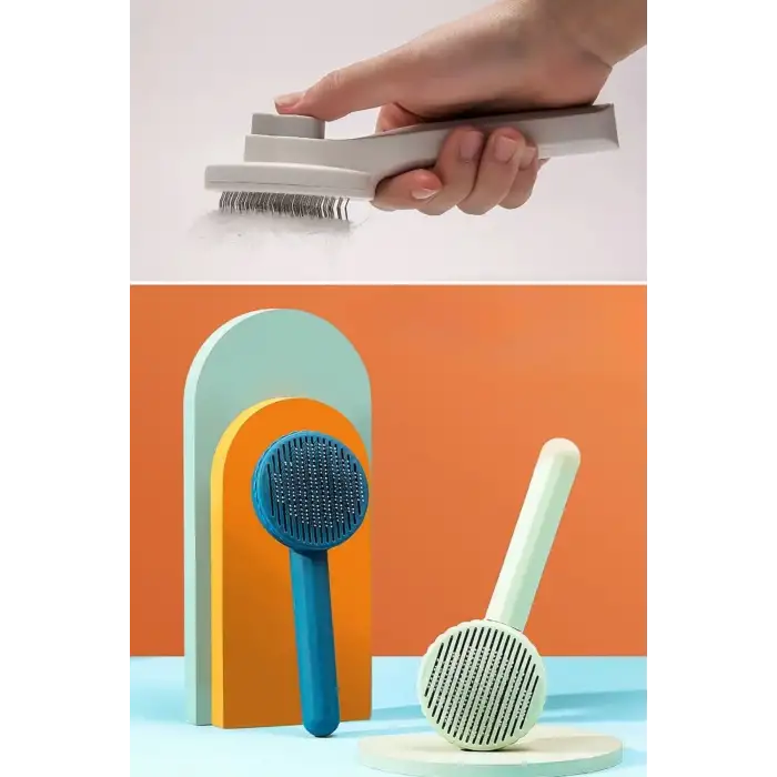 New Basmalı Kedi Köpek Tüy Toparlayıcı Masaj Etkili Pet Fırçası