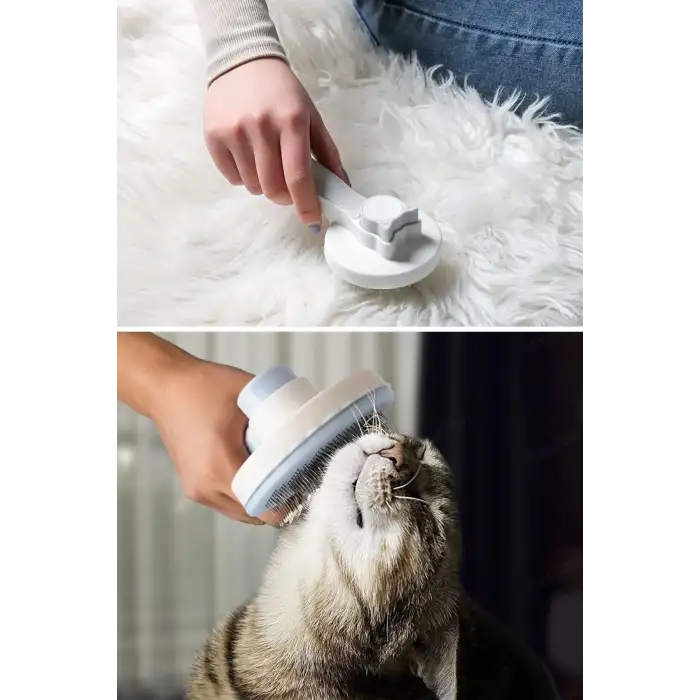 New Basmalı Kedi Köpek Tüy Toparlayıcı Masaj Etkili Pet Fırçası