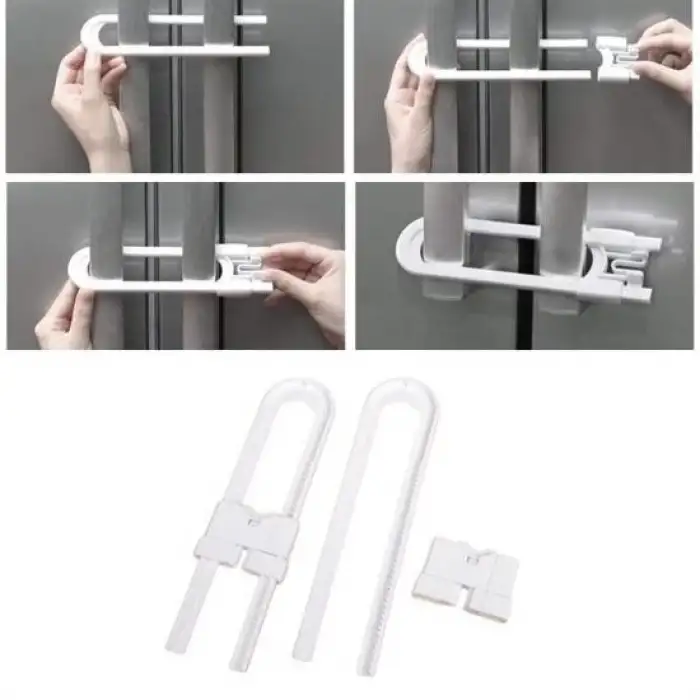 New Bebek Çocuk Çekmece ve Dolap Koruma Raylı Güvenlik Sistemi Emniyet Kilidi