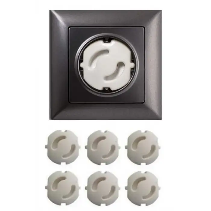 New Bebek Çocuk Priz Koruma Kapağı (6 Adet) Çocuk Güvenliği, Priz Muhafazası, Priz Kapatıcı