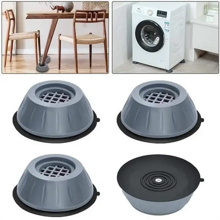 New Çamaşır Makinesi Sarsıntı Titreşim Ses Önleyici Kaydırmaz Ayak 4lü Set