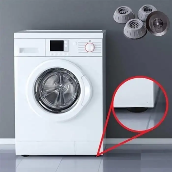 New Çamaşır Makinesi Sarsıntı Titreşim Ses Önleyici Kaydırmaz Ayak 4lü Set