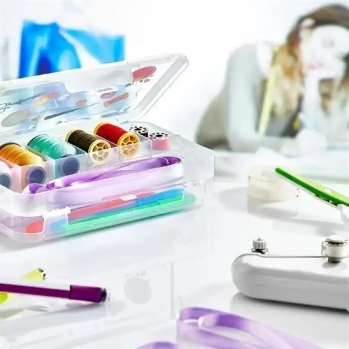 New Çift Taraflı Bölmeli Hobi Dikiş Kutusu Ardunio Malzeme Kutusu